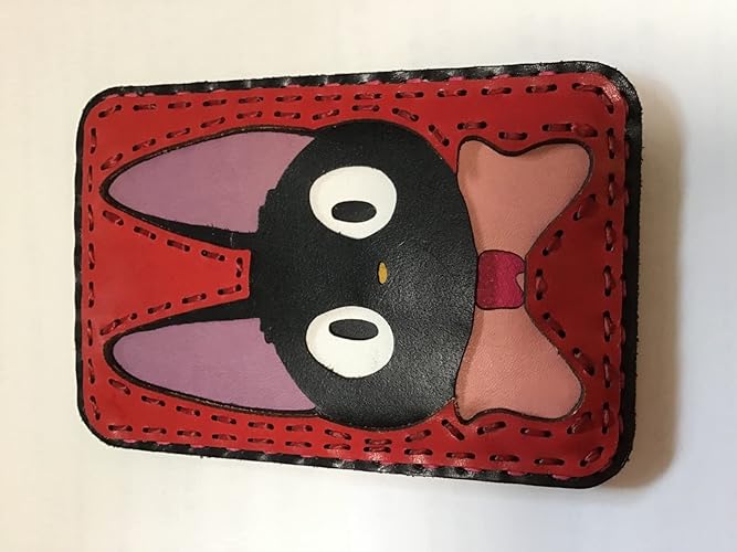 Amazon | [オジャガデザイン] 「魔女の宅急便」ジジ レザーパスケース